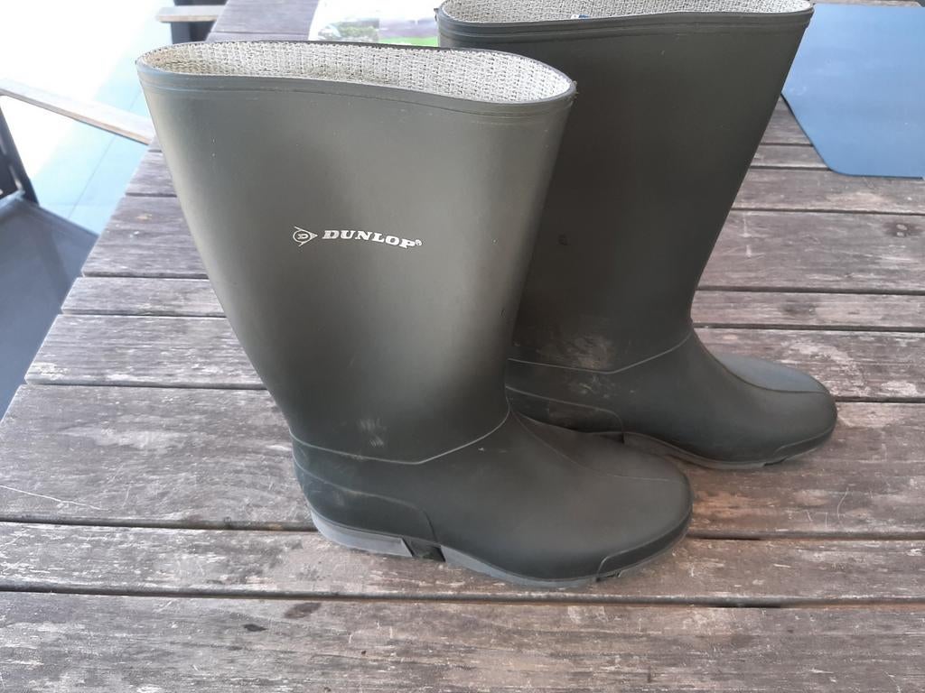 Regenlaarzen dunlop 35, Ophalen of Verzenden, Gebruikt, Laarzen