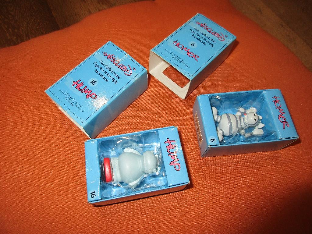 2 COLLECTIBLE FIGURINES HOMER HUMP VISCLUB - ZIE AFBEELDING, Ophalen of Verzenden, Zo goed als nieuw