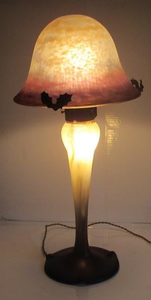 originele art deco pate verre staanlamp champignon Muller, Antiek en Kunst, Verzenden