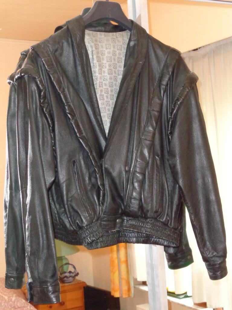 Veste en cuir, Ophalen, Gedragen, Zwart
