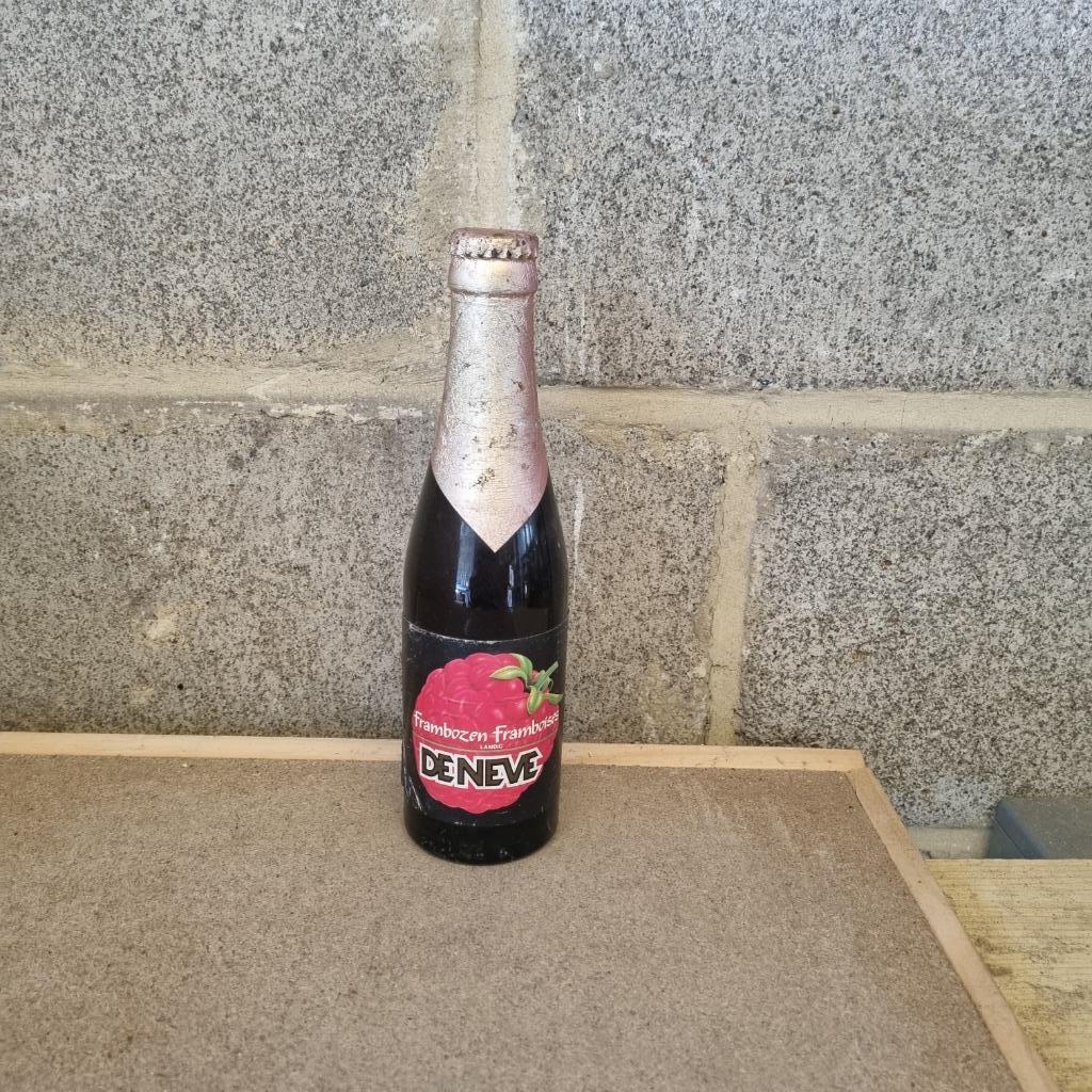 Bouteille de bière De Neve Frambozen - Framboises, Verzamelen, Biermerken, Ophalen of Verzenden, Gebruikt, Flesje(s), Overige merken