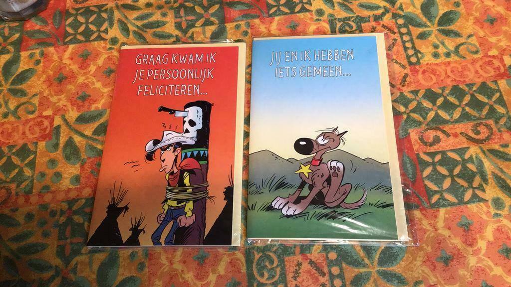 Lucky luke wenskaarten (z8), Verzamelen, Ophalen of Verzenden, Overige figuren, Nieuw, Overige typen