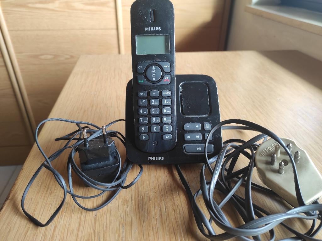 Philips handset telefoon > zie foto's, Telecommunicatie, Ophalen of Verzenden, Zo goed als nieuw, 1 handset, Stralingsarm