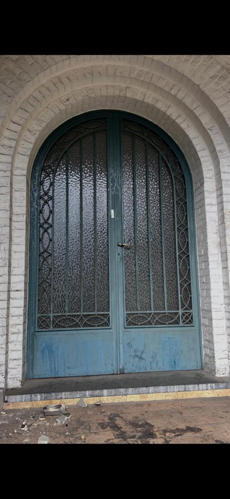 Oude metalen voordeur Vintage px 1499 eu, Tuin en Terras, Ophalen of Verzenden, Zo goed als nieuw