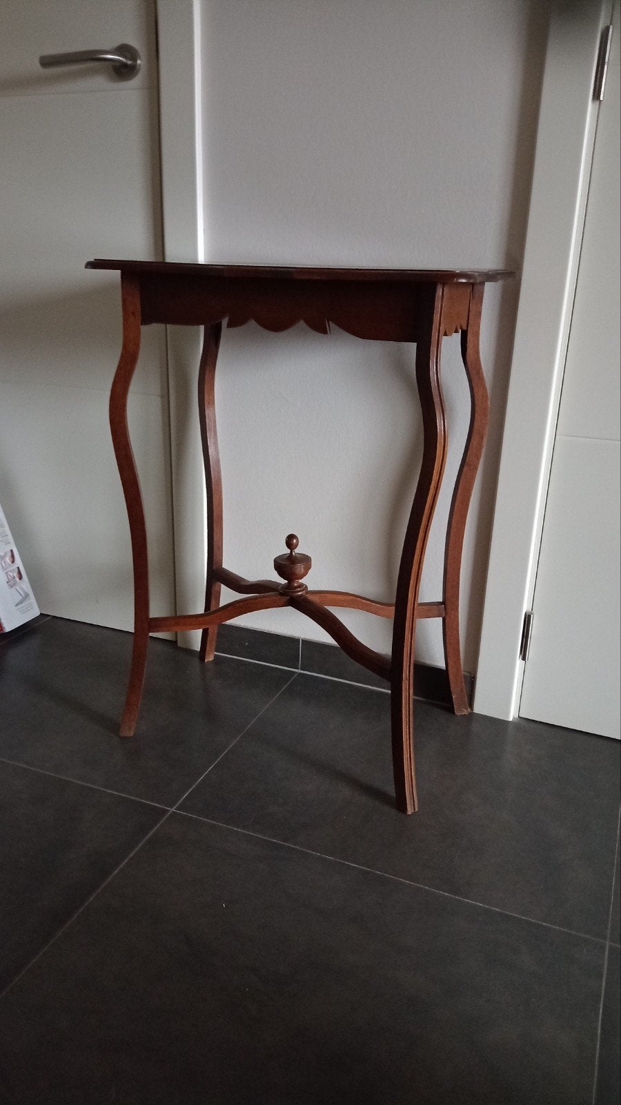 Hoog tafeltje eik, Huis en Inrichting, Ophalen, Gebruikt, 50 tot 100 cm, Eikenhout