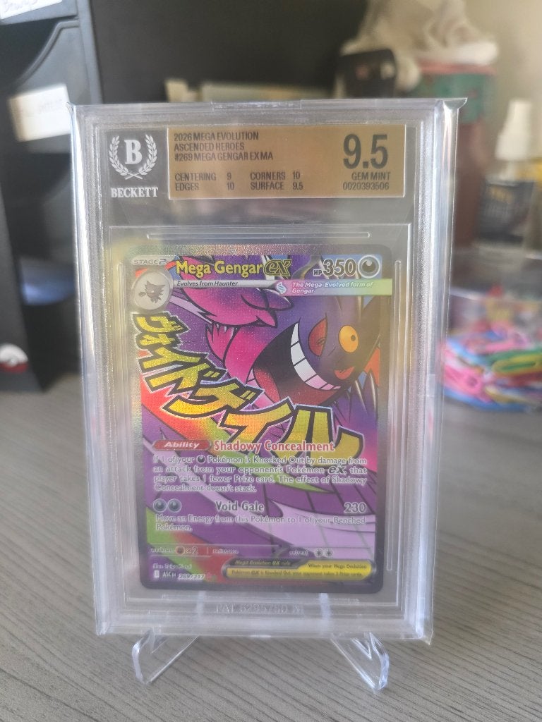 Mega Gengar ex Ascended Heroes Mega Attack Rare 269/217, Ophalen of Verzenden, Nieuw, Losse kaart