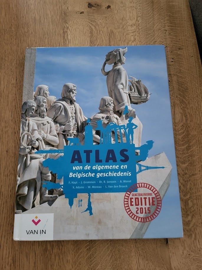 Atlas van de algemene en Belgische geschiedenis, Boeken, Ophalen of Verzenden, Zo goed als nieuw, Van in, Overige atlassen