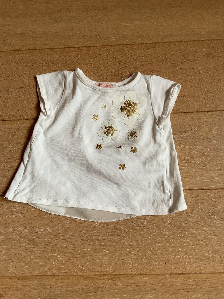 T-shirt wit C&A maat 92, Enfants & Bébés, Vêtements enfant | Taille 92, C&A, Enlèvement ou Envoi, Chemise ou À manches longues