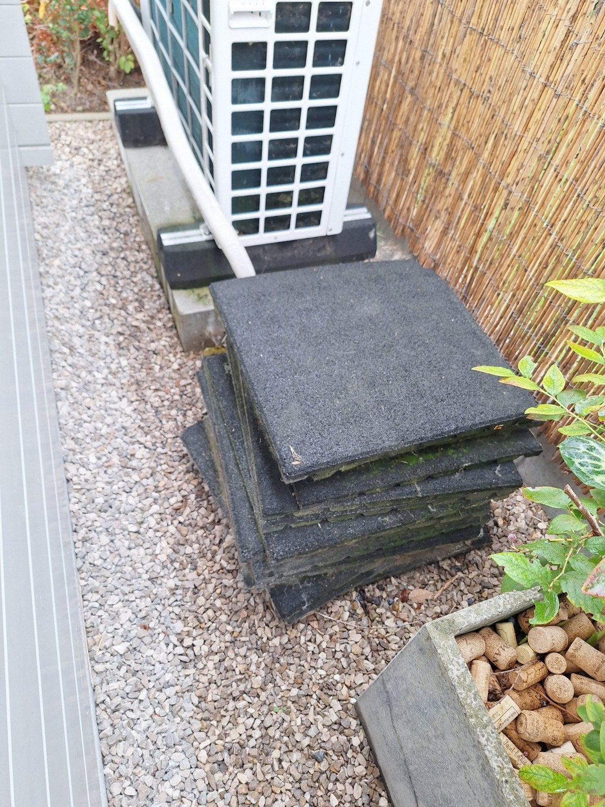 rubberen tuintegels 50  50, Ophalen, Overige typen, Rubber, 5 tot 10 m²