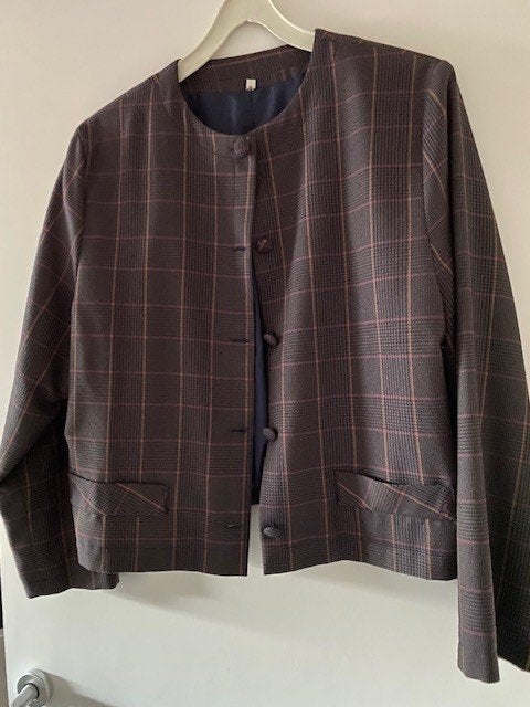 Geruit vestje, Blauw, Maat 42/44 (L), Ophalen of Verzenden, Zo goed als nieuw