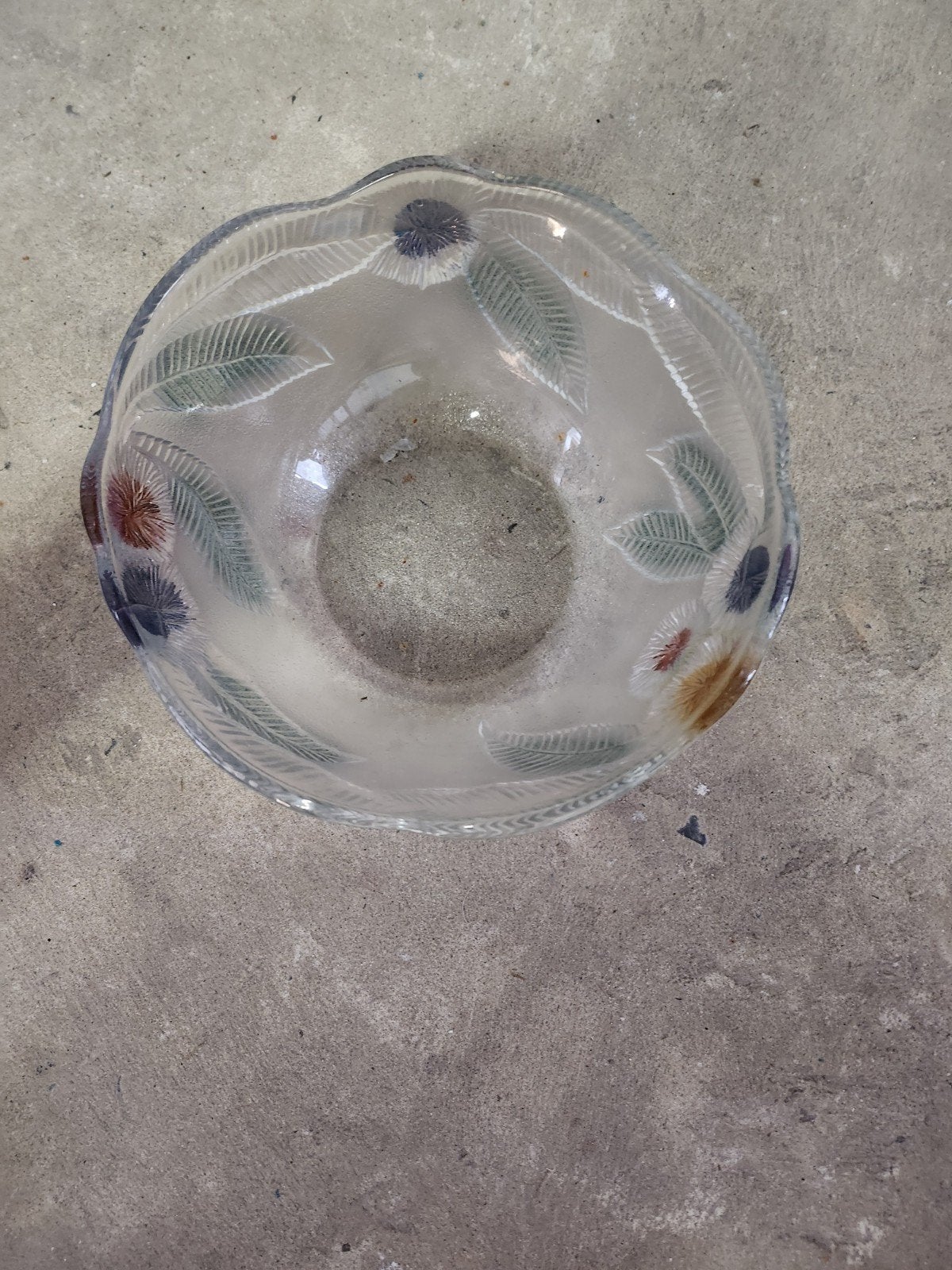 bol saladier en verre, Verre