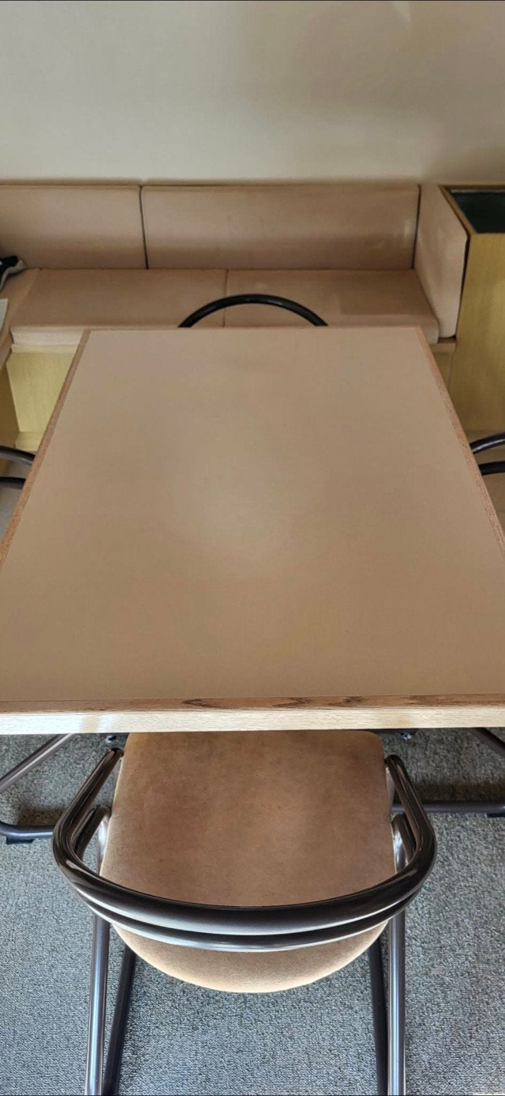 keukentafel en stoelen, Huis en Inrichting, Tafels | Eettafels, Ophalen, Gebruikt, Niet van toepassing, 100 tot 150 cm