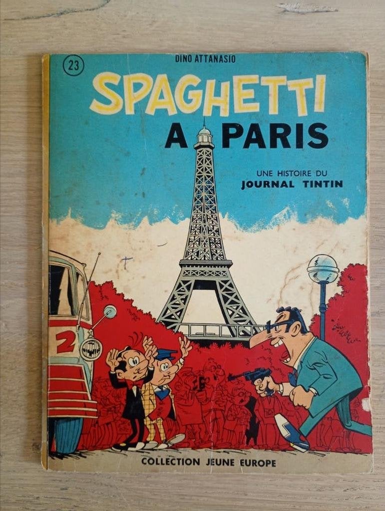 Spaghetti à Paris Attanasio Jeune Europe 23 EO Lombard, Livres, Enlèvement ou Envoi, Une BD, Dino Attanasio, Utilisé
