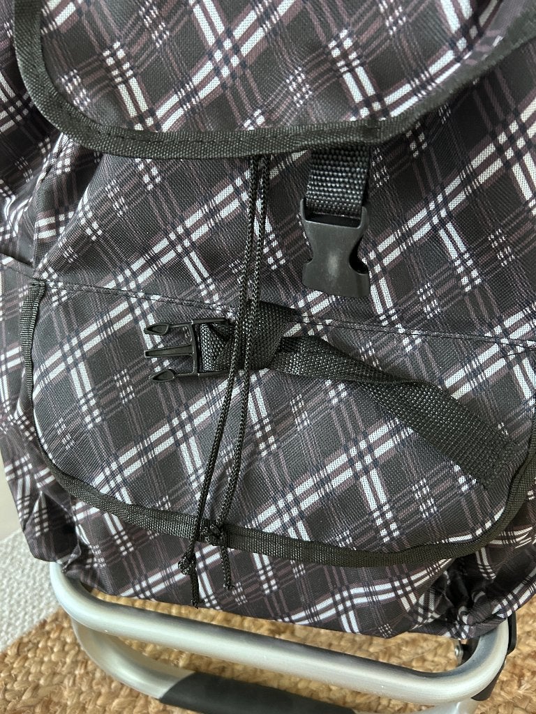 Boodschappentrolley op wielen – Licht – Zwart – 100 cm, Bijoux, Sacs & Beauté, 30 cm ou plus, 75 cm ou plus, Comme neuf, Enlèvement