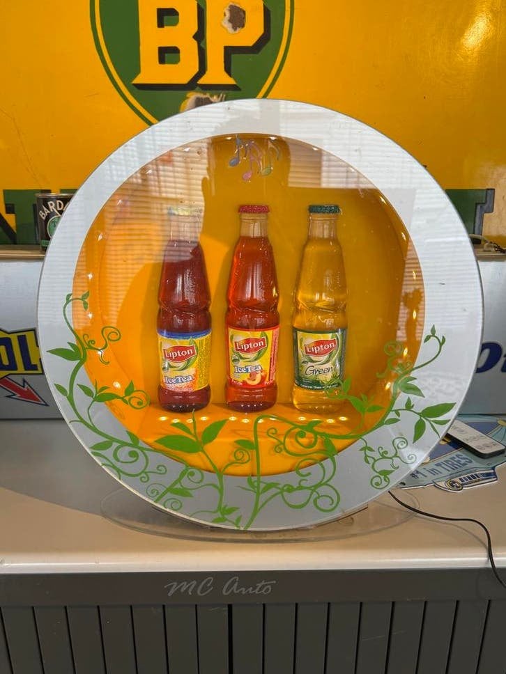 Vintage Lipton Ice Tea Display - lichtbak
