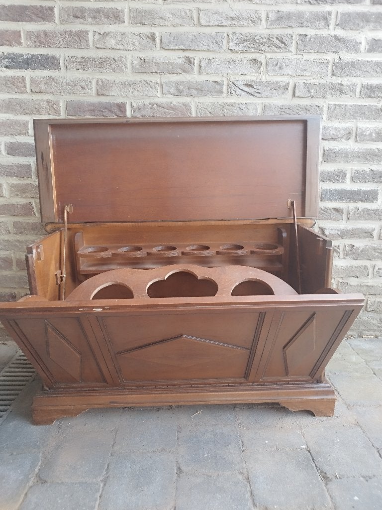 Coffre bar en bois, Ophalen, Minder dan 50 cm, Gebruikt, 50 tot 100 cm