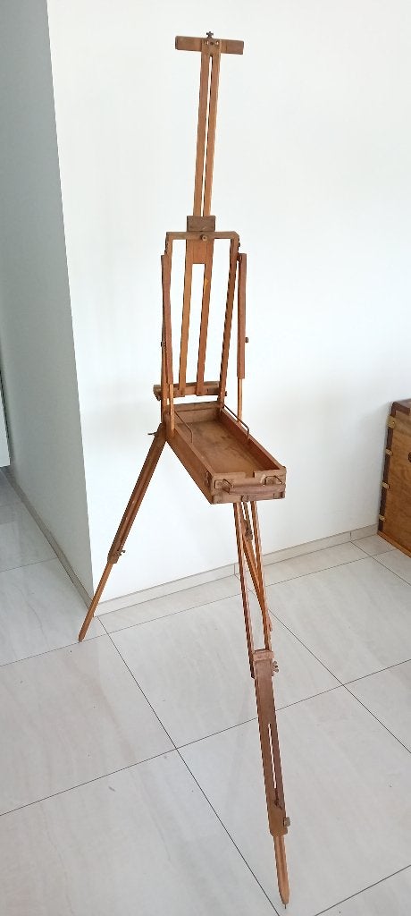 Bijzondere opklapbare schildersezel ca 1950, Ophalen, Gebruikt, Ezel