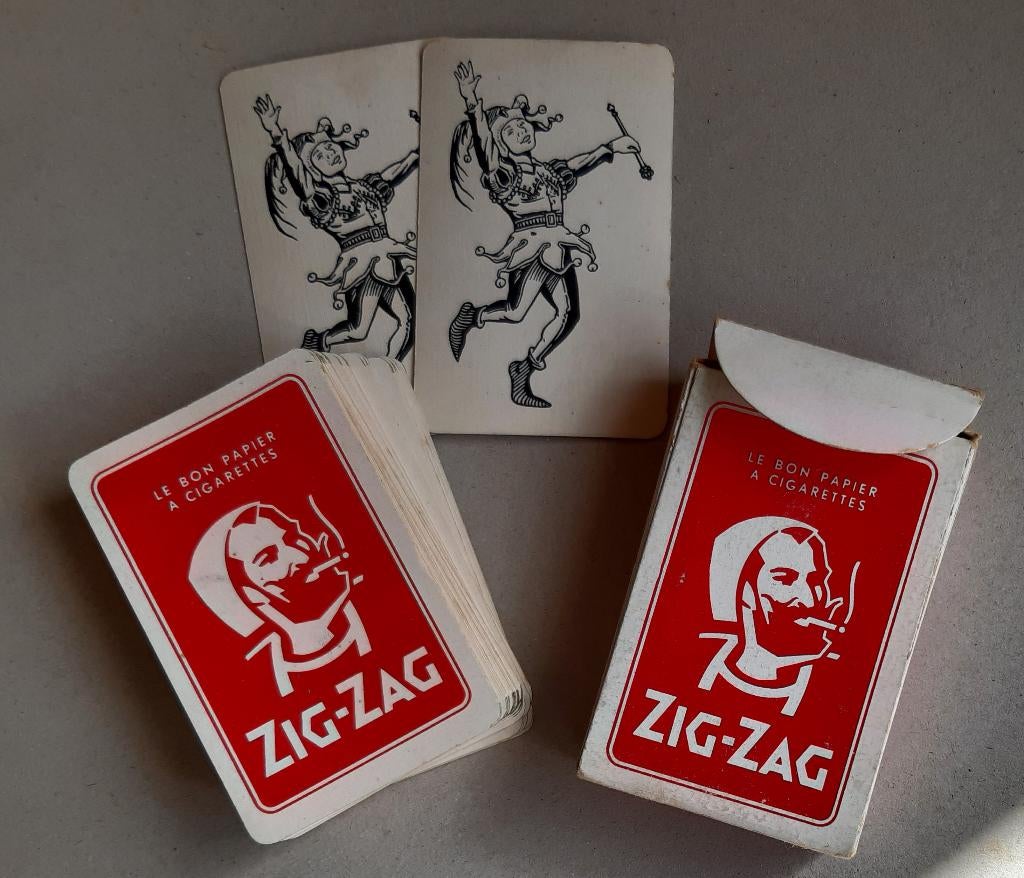 SPEELKAARTEN ZIG-ZAG SIGARETTEN PAPIER RECLAME TABAK TABAC 2, Enlèvement ou Envoi, Carte(s) à jouer