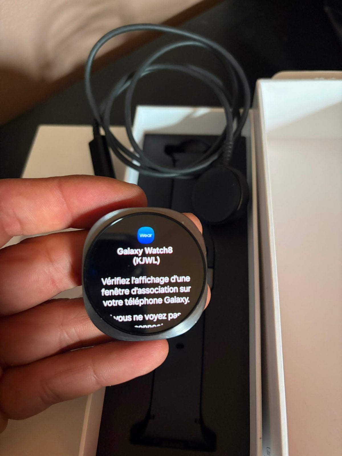 Samsung Galaxy Watch 8, 40 mm Samsung Watch 8 blauw/zwart, Handtassen en Accessoires, Ophalen of Verzenden, Conditie, Zo goed als nieuw