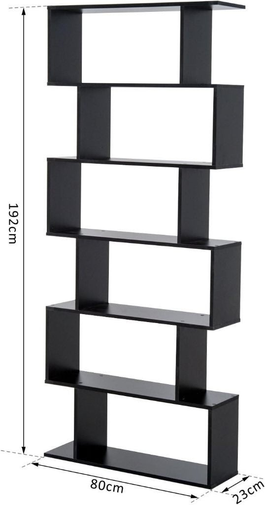 Bibliothèque étagère Zig zag Design Contemporain 6 Niveaux, Huis en Inrichting, Ophalen, Nieuw