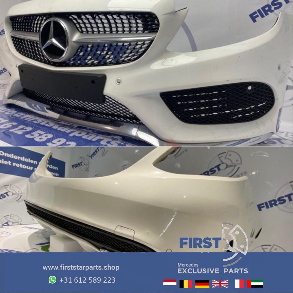 W205 SEDAN AMG BODY KIT WIT C KLASSE VOOR + ACHTER BUMPER or, Auto-onderdelen, Gebruikt, -, Ophalen of Verzenden, Bumper