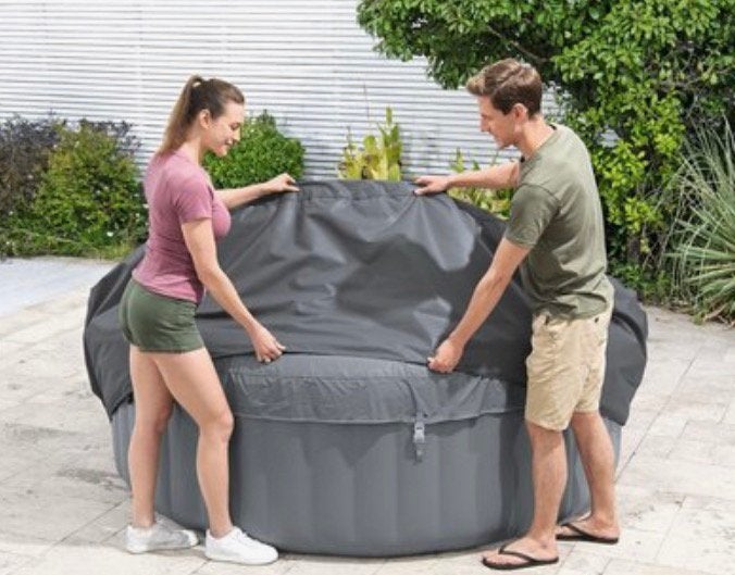 Housse/couverture Ø216 cm Lay-Z-Spa Santorini ou St Moritz, Jardin & Terrasse, Enlèvement, Comme neuf, Couverture, Gonflable