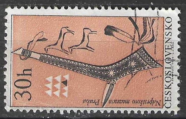 Tchécoslovaquie 1966 - Yvert 1493 - Musée ethnologique (ST), Envoi, Affranchi