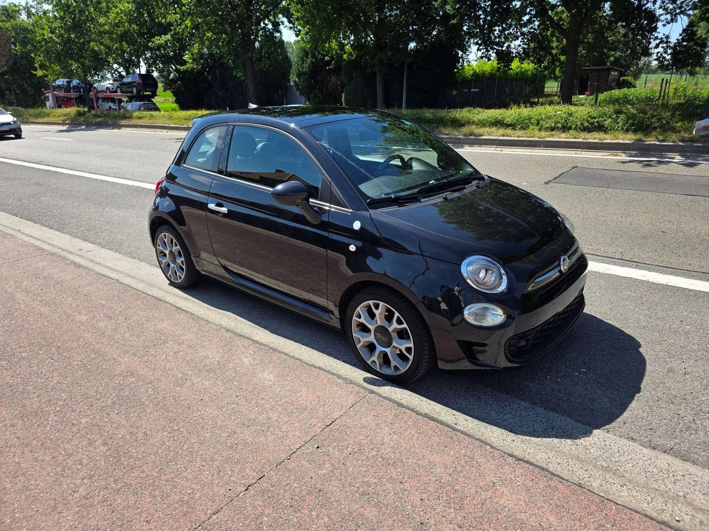 Fiat 500 1.0i MHEV Hey Google 2021' 1EIG IN PERFECTE STAAT, Auto's, Fiat, Gebruikt, 1655 kg, Zwart, Bedrijf