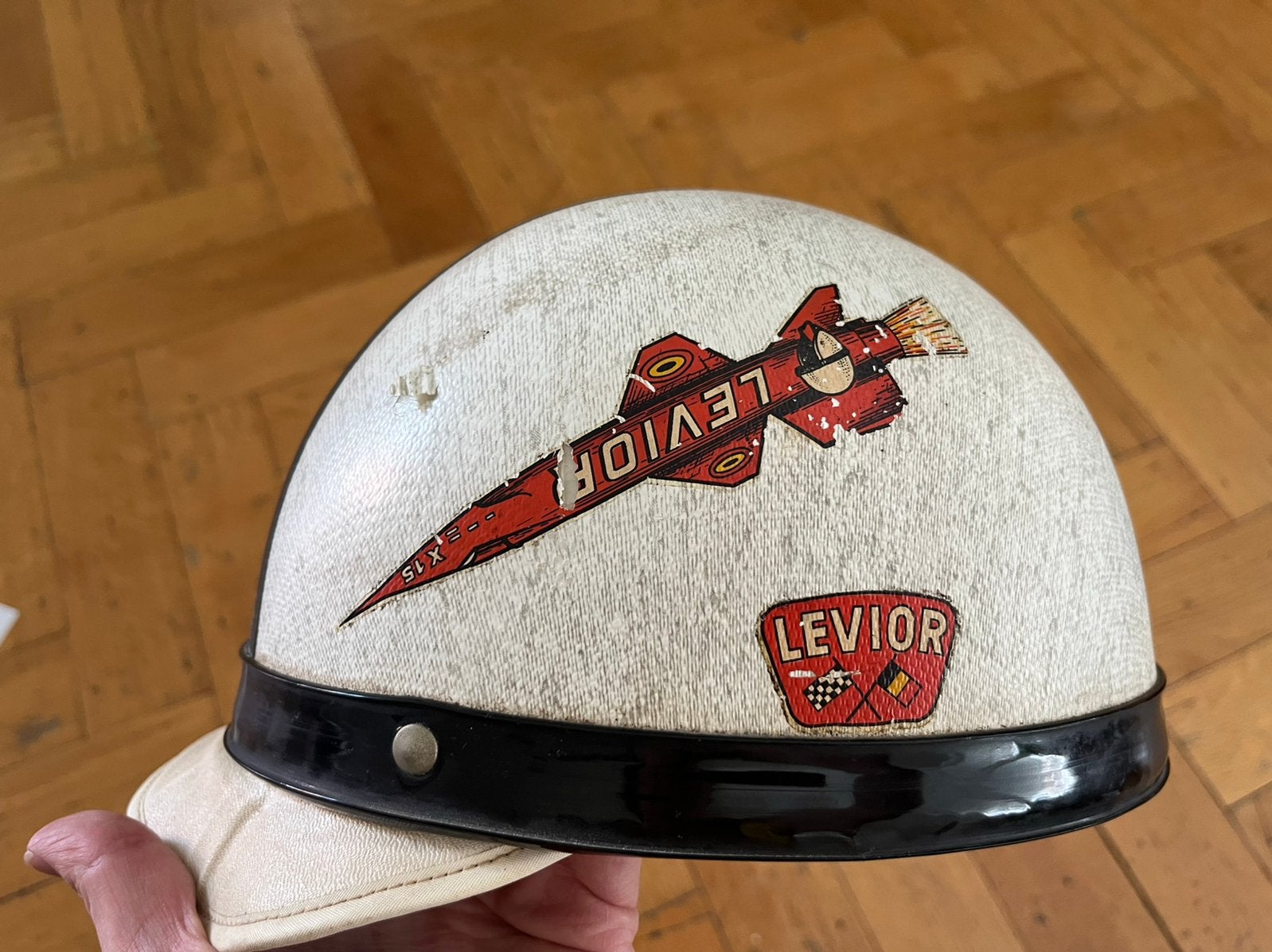 Casque moto vintage, Motos, Enlèvement, Seconde main