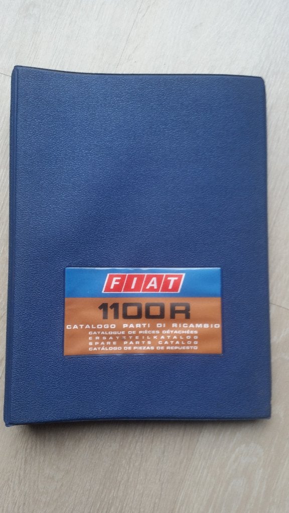Manuel de pièces Fiat 1100 R. Cahier de pièces mécaniques, Enlèvement ou Envoi