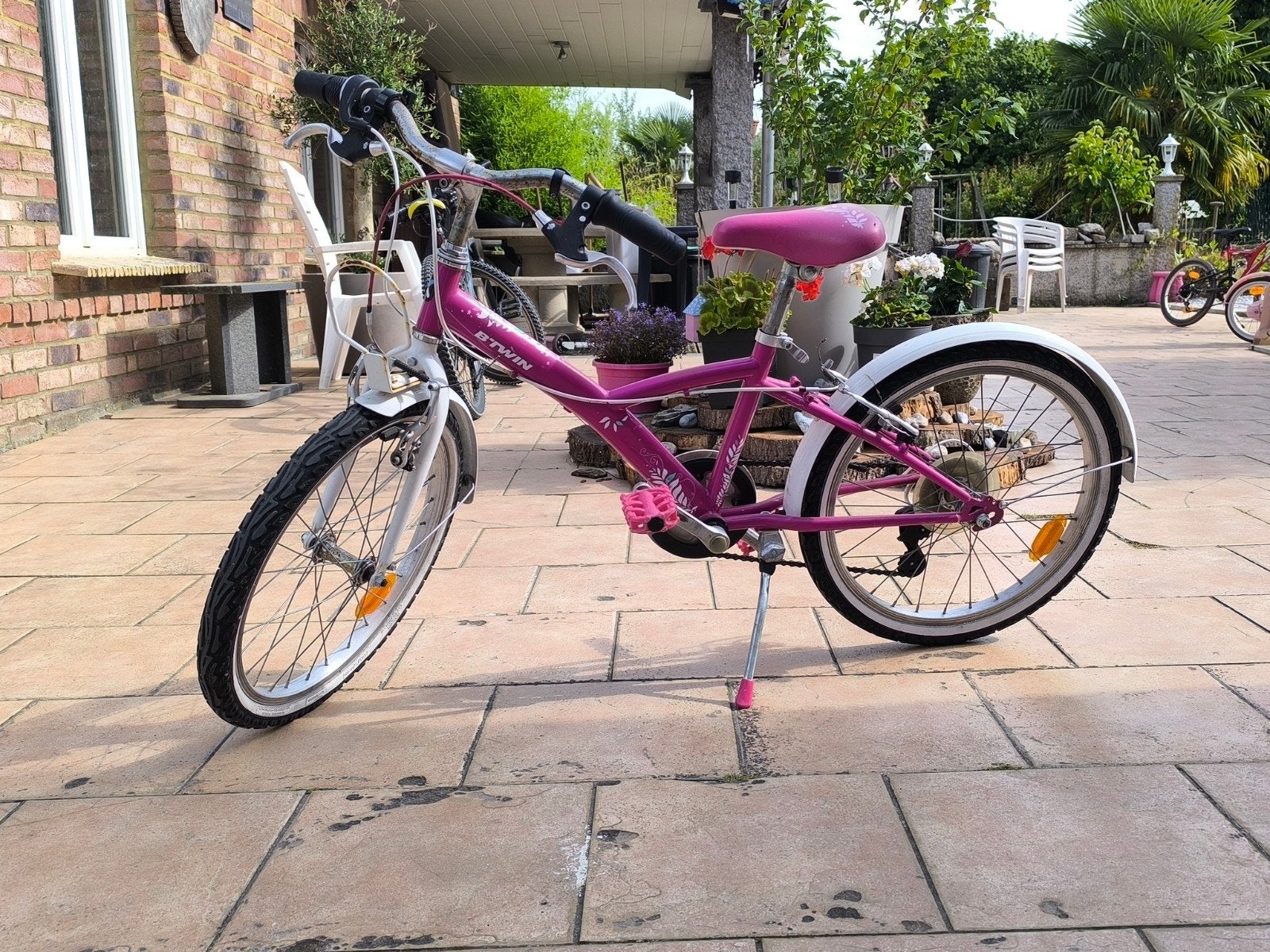 Vélo fille 6-8 ans, Frein sur jante, Enlèvement, BTwin Décathlon, Utilisé
