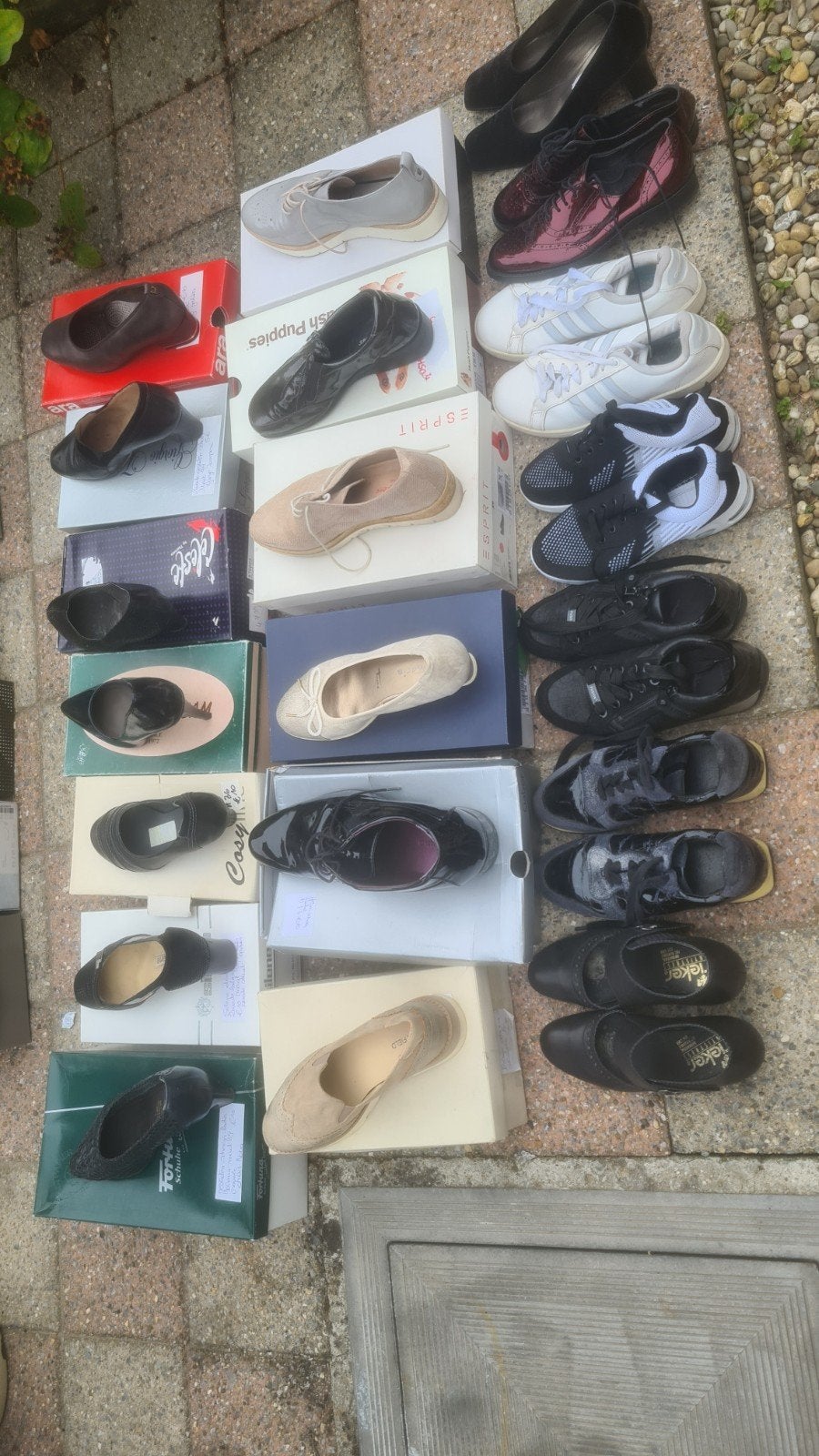 lot van 2dehandsschoenen, bottines, dames en heren, Ophalen, Gebruikt