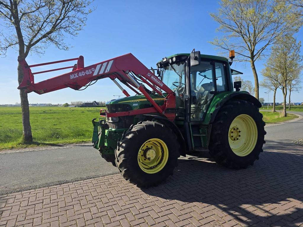Tracteur agricole John Deere 6420S à chargeur avant à trac, Utilisé, John Deere