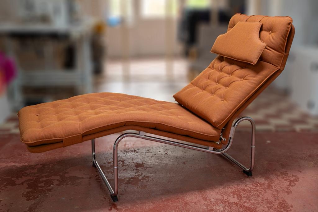 Vintage IKEA ‘Kroken’ ligstoel (Christer Blomquist), Enlèvement, Comme neuf, Tissus