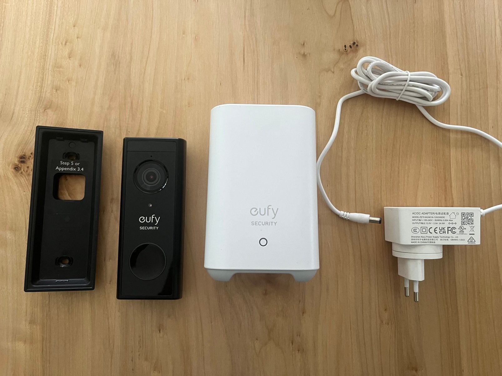 Sonnette connectée Eufy smart doorbell + homehub, Huis en Inrichting, Ophalen of Verzenden, Zo goed als nieuw