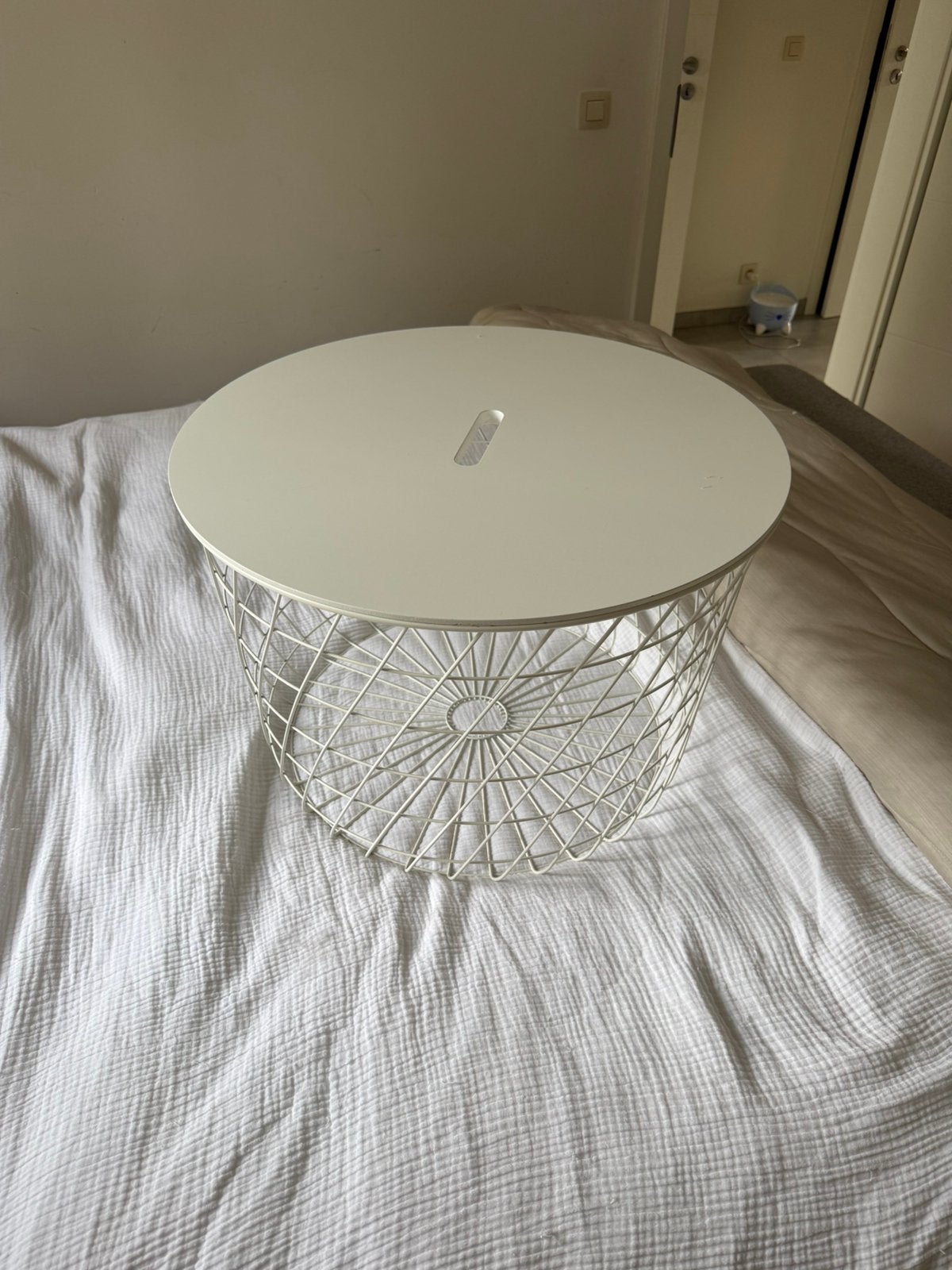 Opbergtafel, Huis en Inrichting, Ophalen, Gebruikt, Rond, Minder dan 45 cm