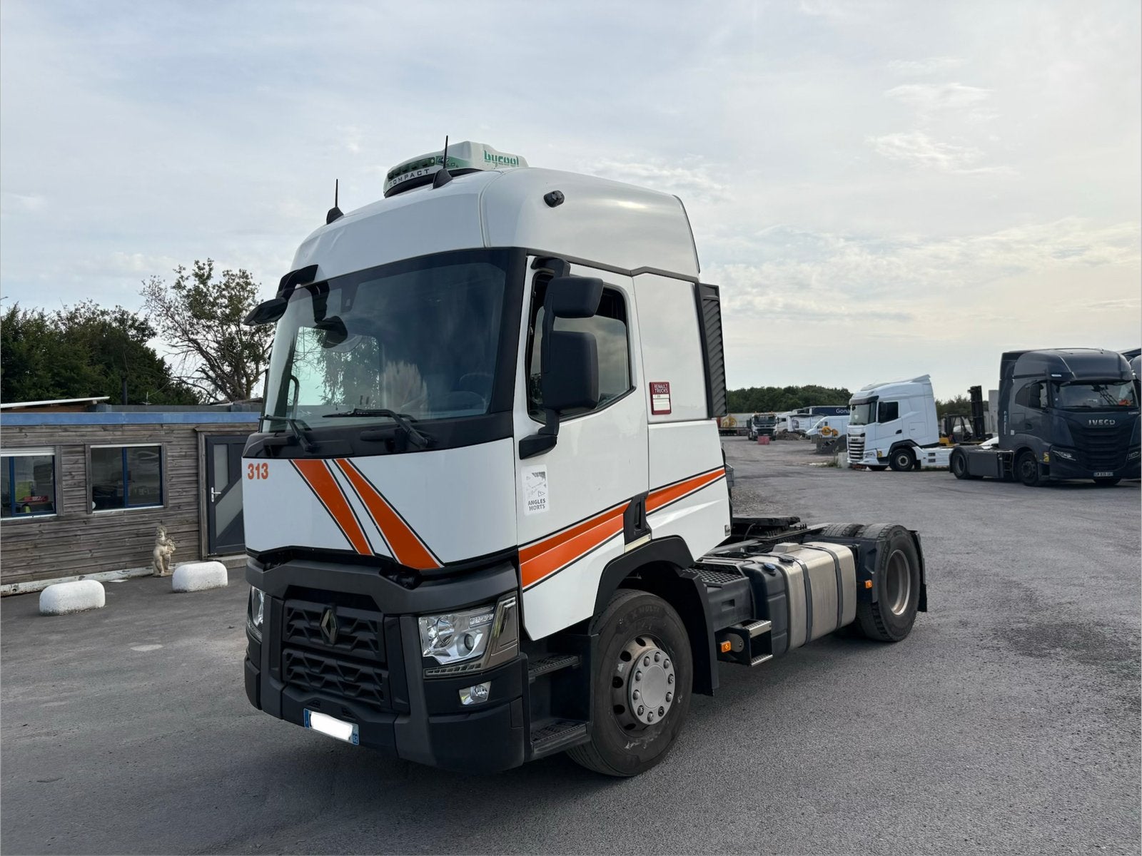 Renault T380 tracteur clim de nuit hydraulique 12/2017, Enlèvement ou Envoi
