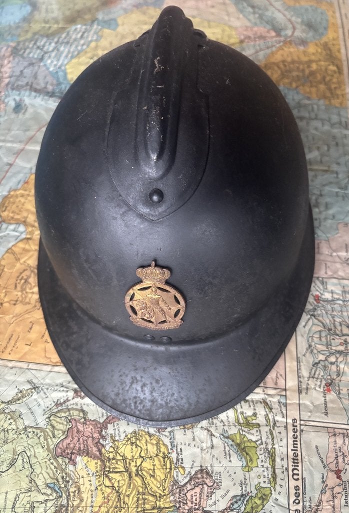 Casque DP belge, Collections, Objets militaires | Général, Enlèvement ou Envoi, Autres, Casque ou Béret