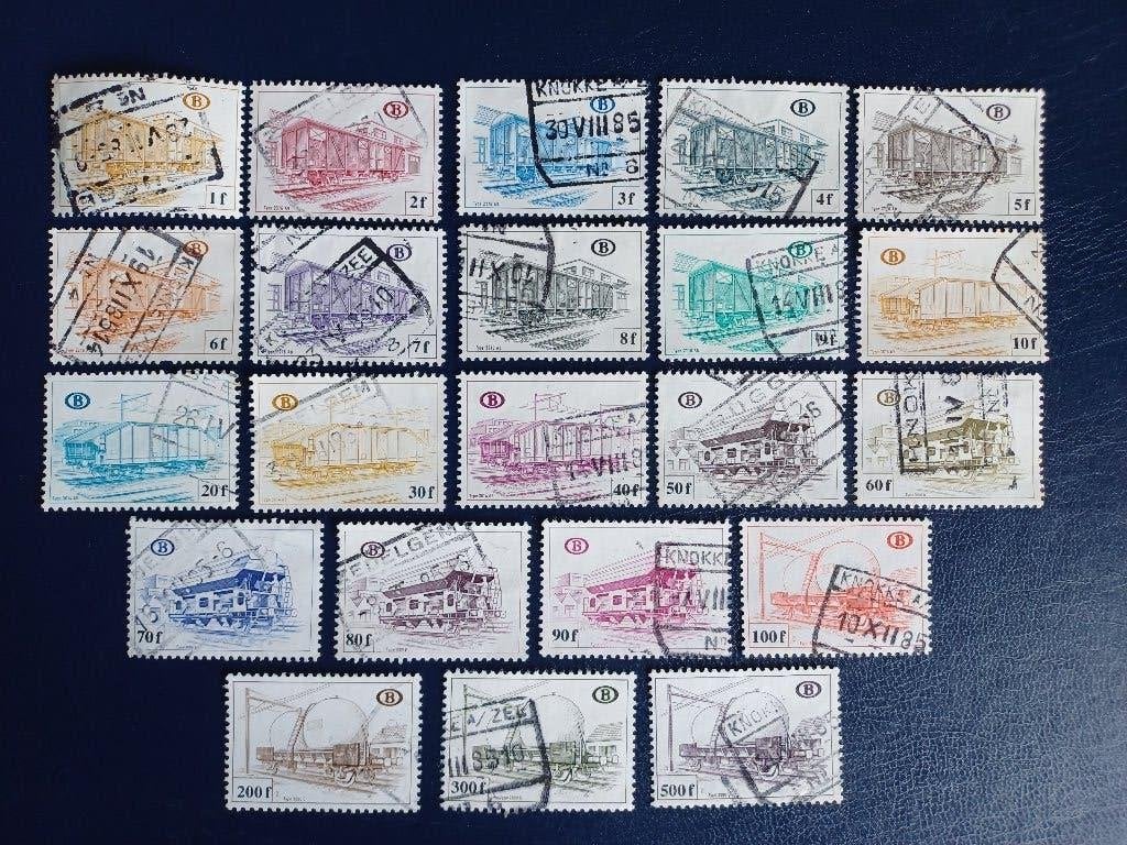 Postzegels Belgie, Postzegels en Munten, Ophalen of Verzenden, Gestempeld, Treinen, Gestempeld