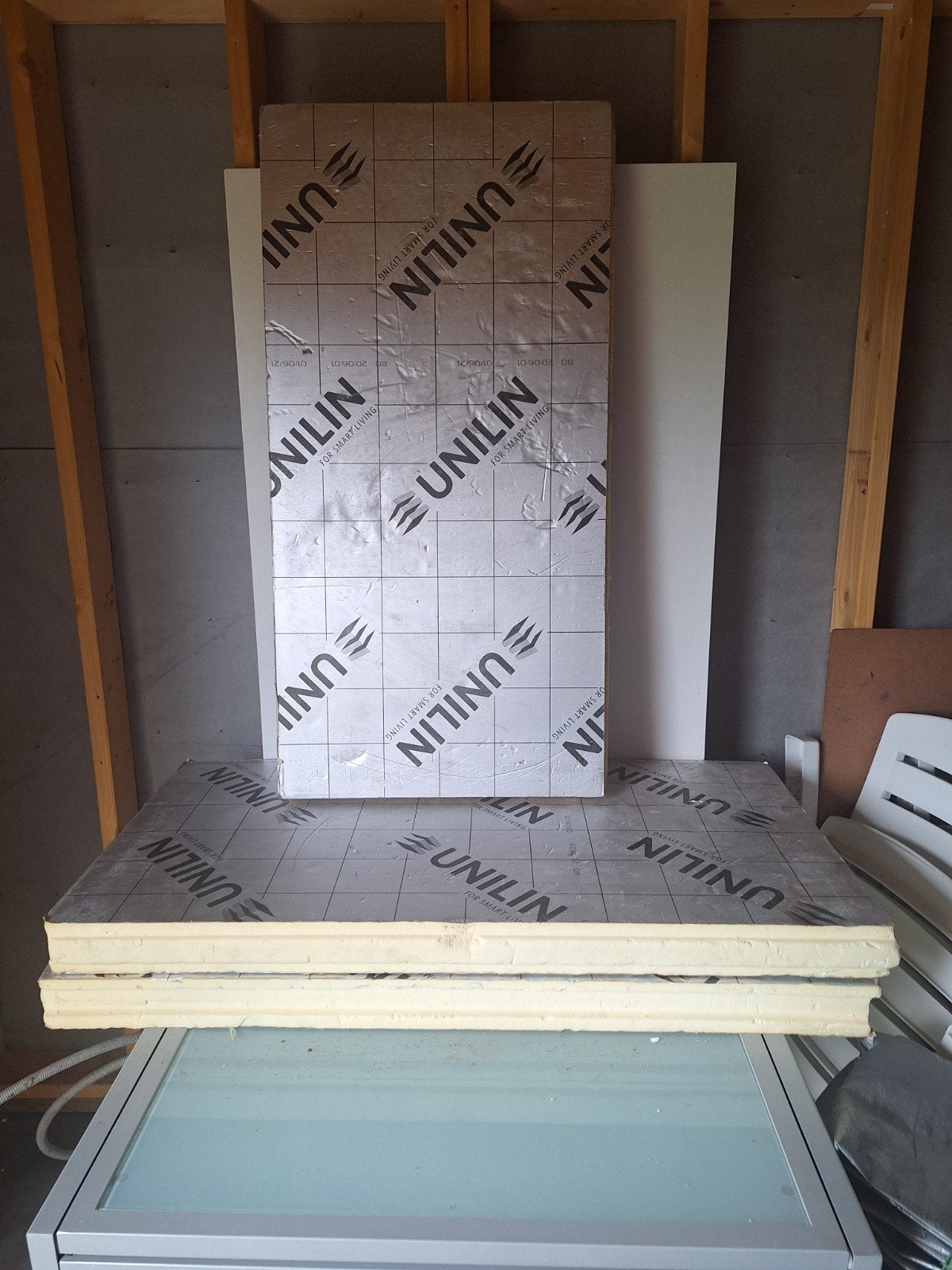 3 unlin isolatiepanelen, Ophalen, Gebruikt, Overige typen