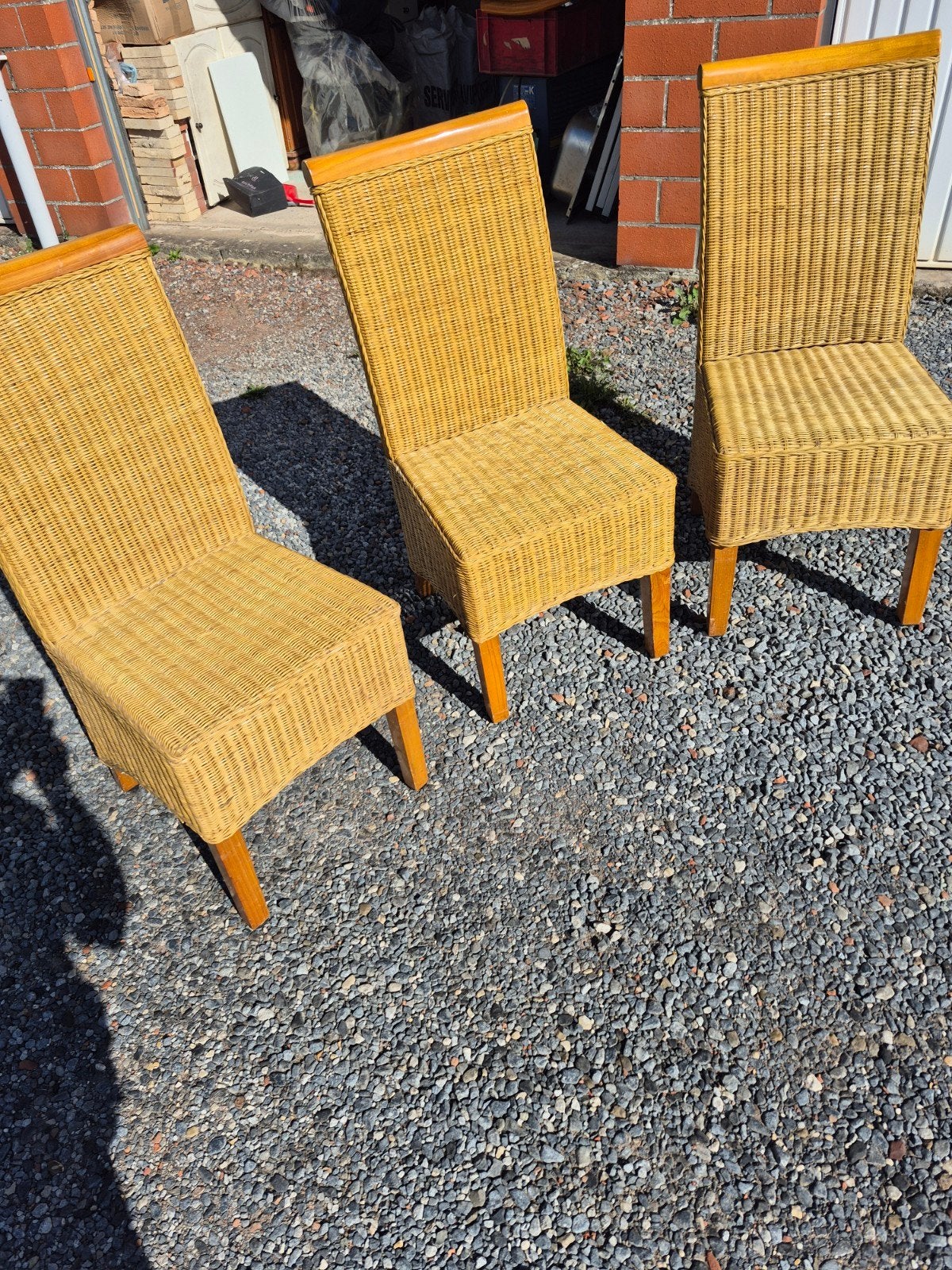 chaises en rotin., Enlèvement, Rotin