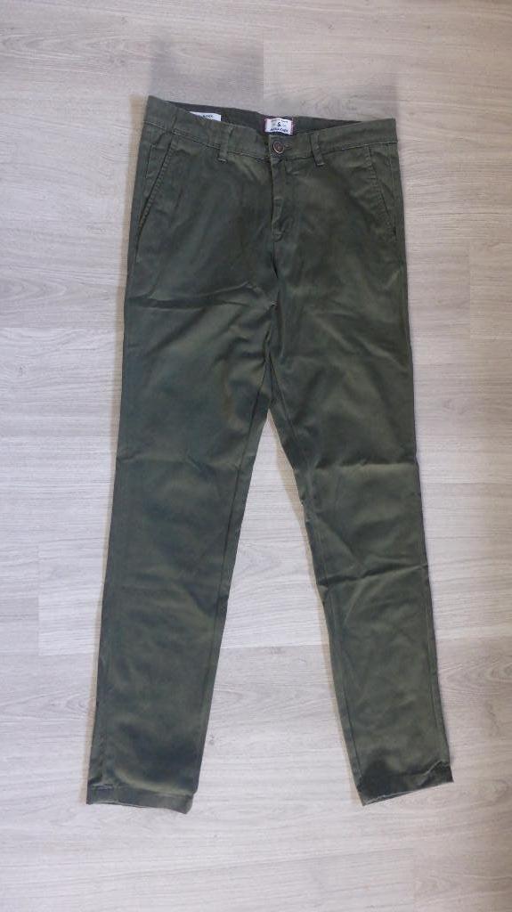 Groene chino broek 29 32 Jack & Jones, Broek, Gebruikt, Ophalen of Verzenden, Jongen