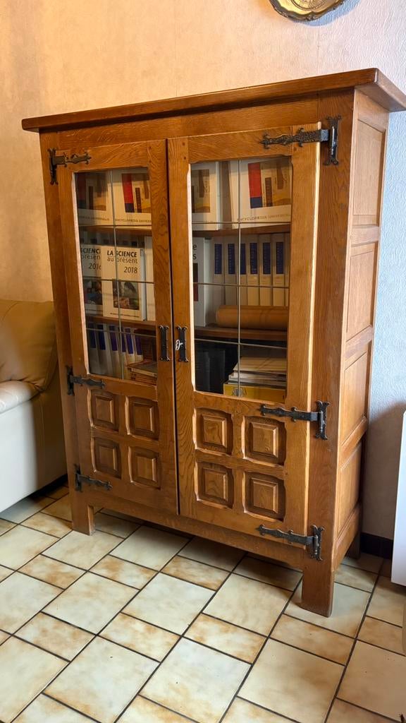 Bibliothèque en chêne, Enlèvement, Utilisé, Chêne