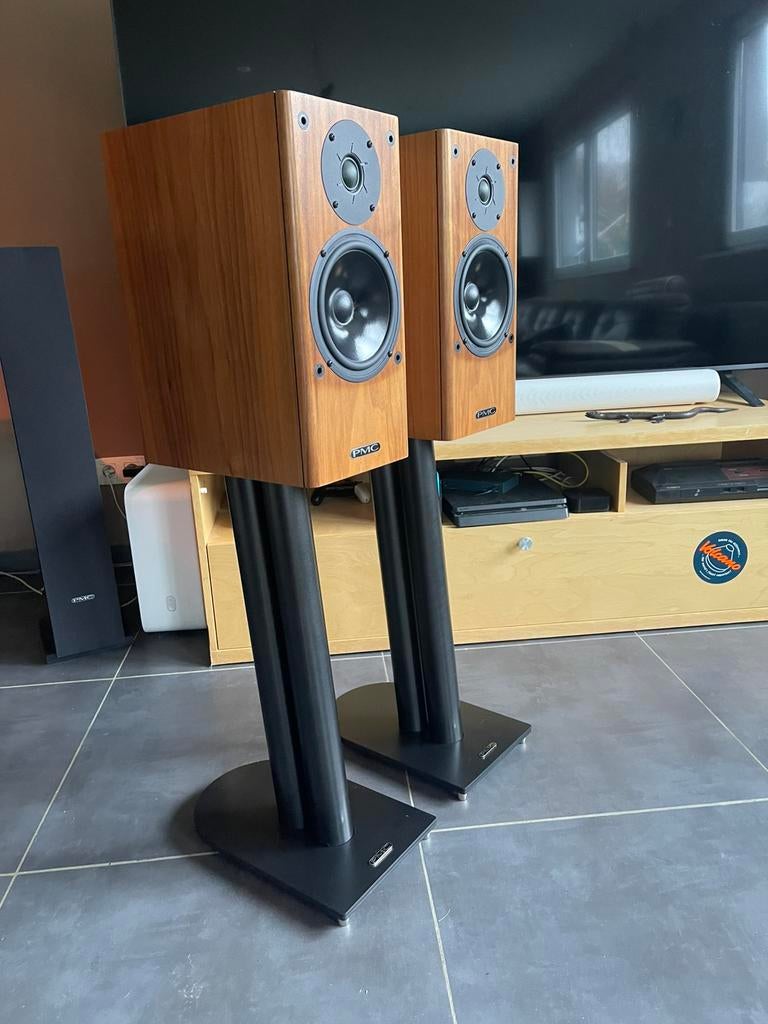 Enceintes PMC TB2i + stands PMC Twenty, Audio, Tv en Foto, Gebruikt, 60 tot 120 watt, Front, Rear of Stereo speakers, Ophalen