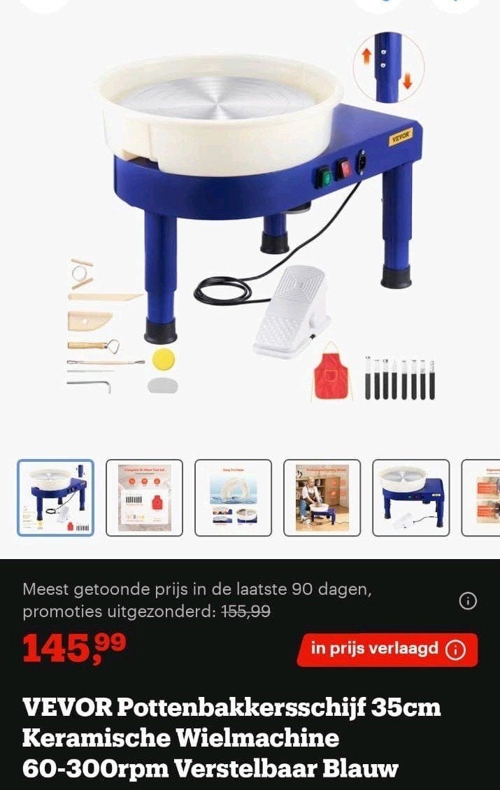 Pottenbak draaitafel, Enlèvement ou Envoi