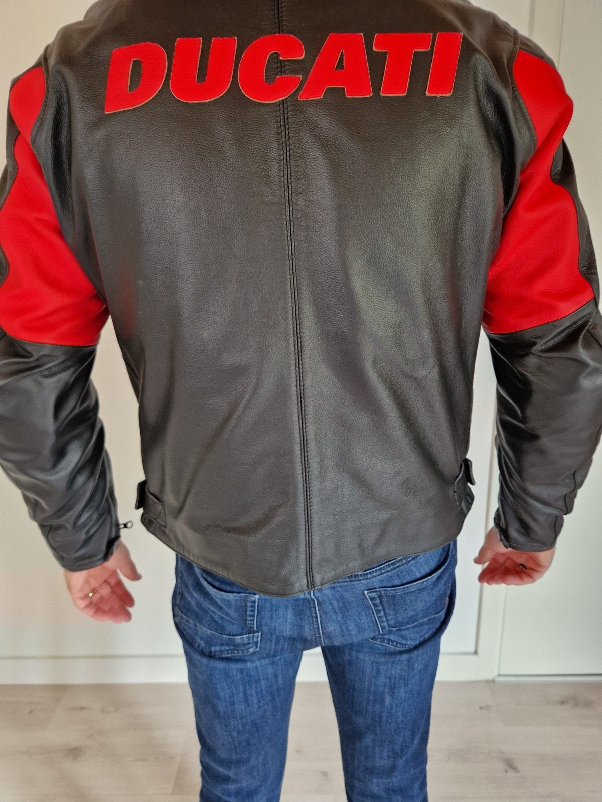 Ducati lederen motorjas Dainese, Motoren, Kleding | Motorkleding, Dainese, Heren, Jas | leer, Ophalen of Verzenden