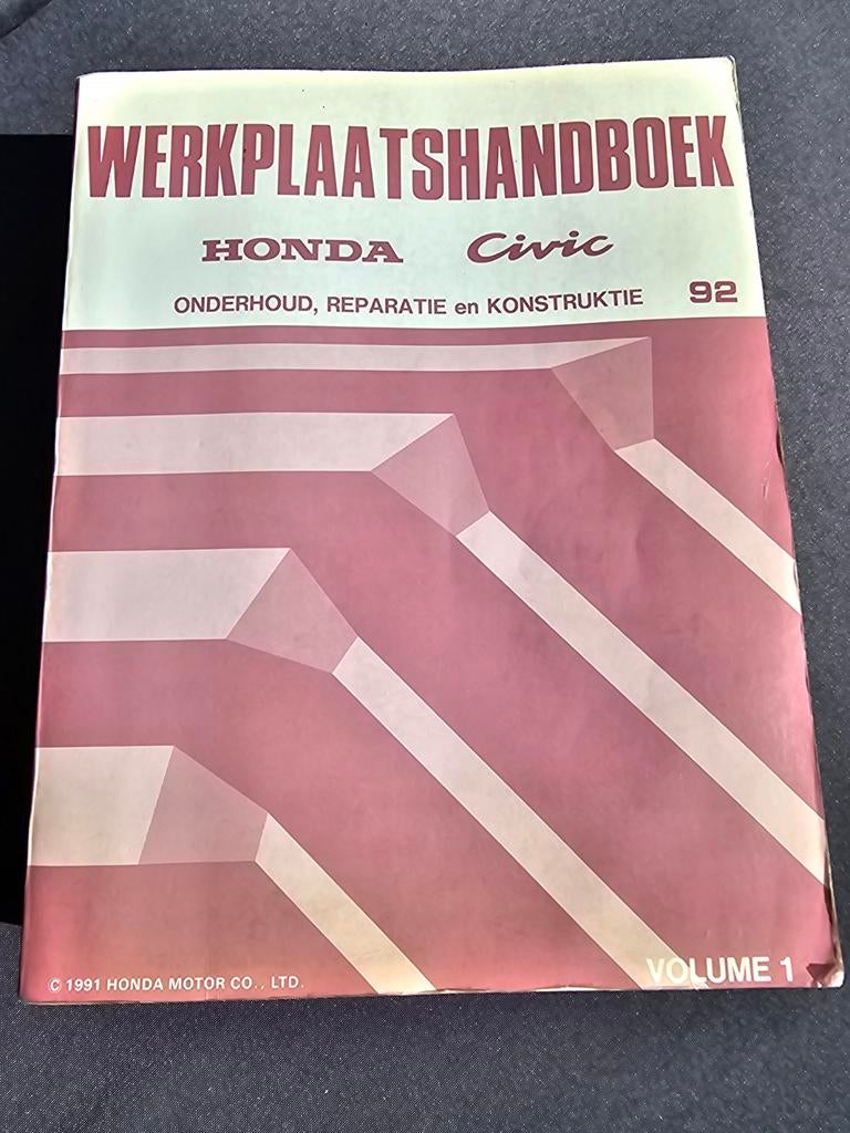 Werkplaatshandboek deel 1, Honda Civic (EG,EJ) vanaf 92, Enlèvement, Honda