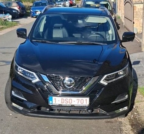 Nissan Qashqai Tekna 1,3dgit, Auto's, Zwart, Zwart, Leder, Handgeschakeld