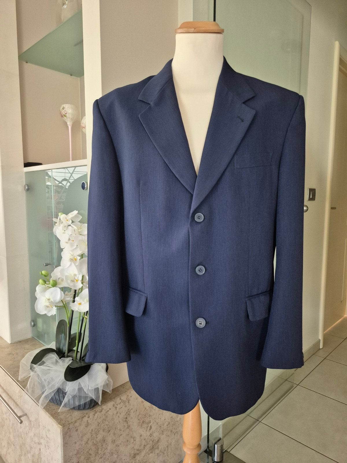 CARLO ROMEI colbert  NIEUW, Verzenden, Maat 48/50 (M), Blauw