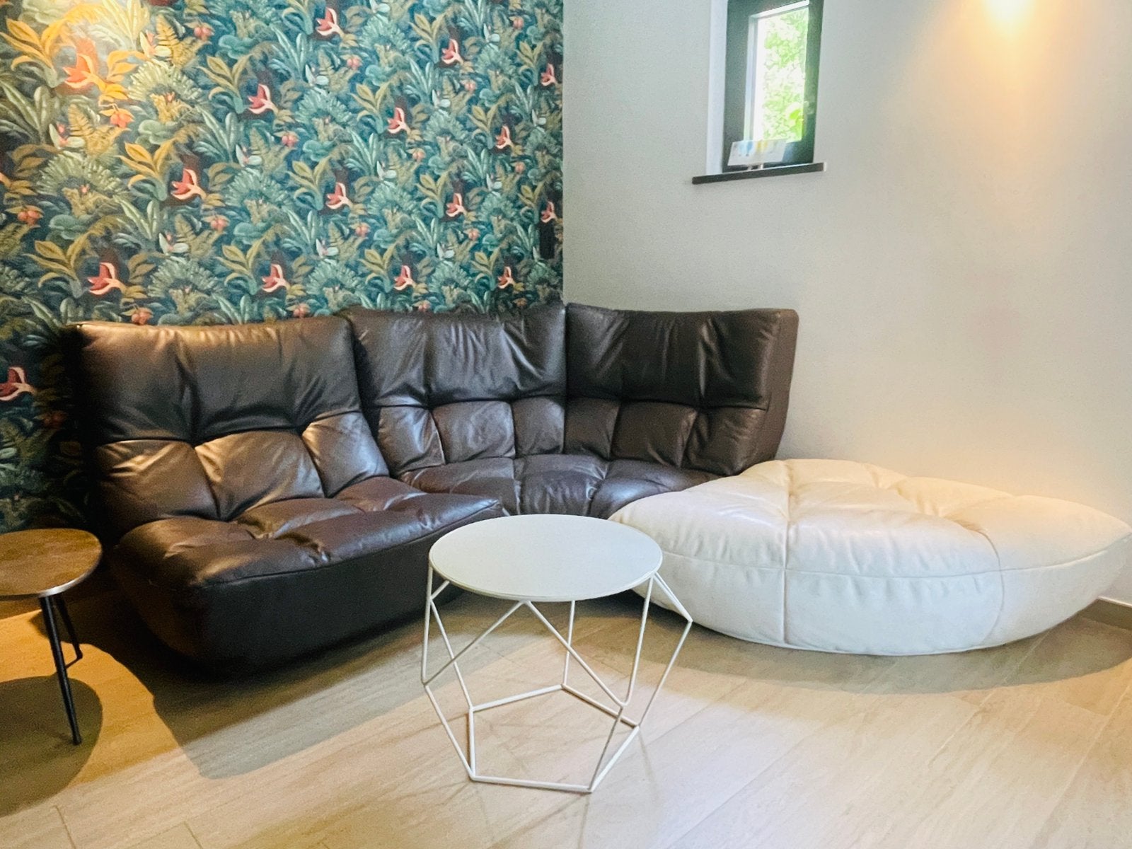 Ensemble canapé lounge « Chateau d’Ax », Maison & Meubles, Canapés | Coins salons complets, Enlèvement, Comme neuf, Cuir, Lounge
